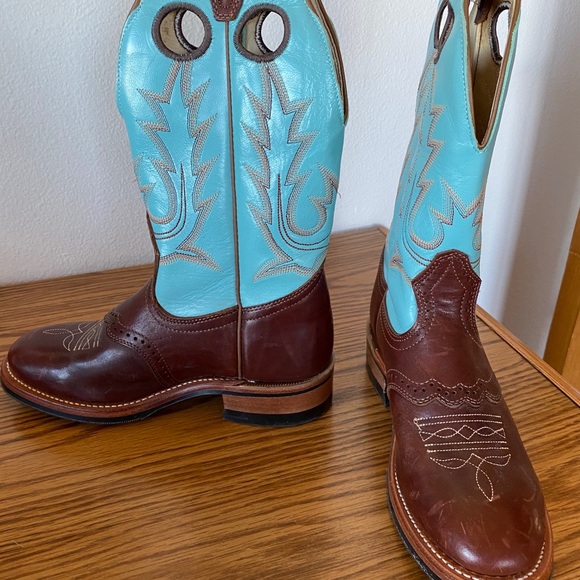 Boulet cowboy boots. Round toe - Picture 3 of 5
